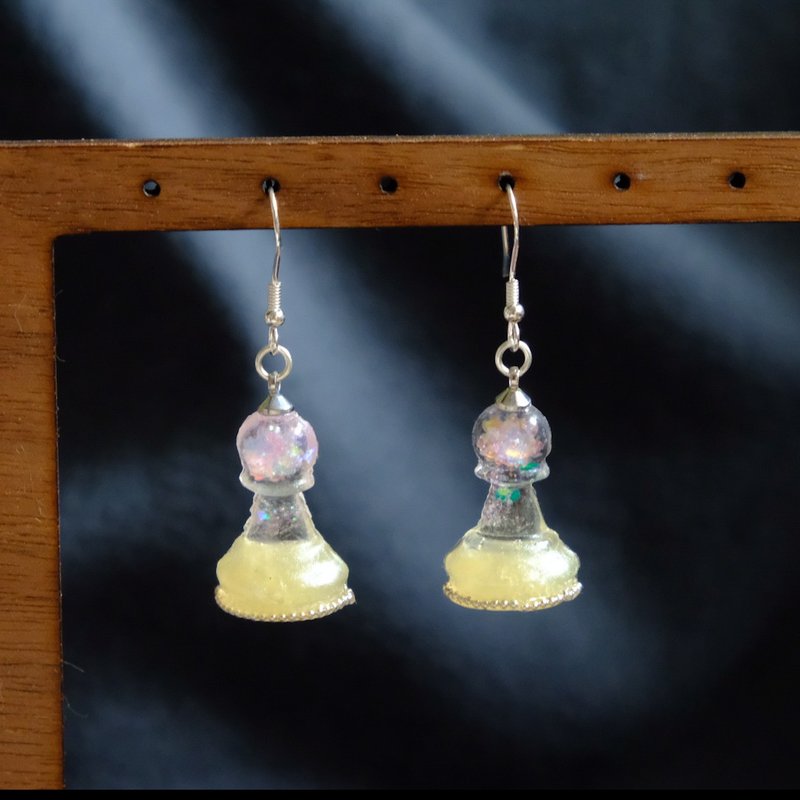 【水晶の玉】Crystal Ball - Silver Earrings by ETPLANT - 耳環/耳夾/耳骨夾 - 純銀 透明