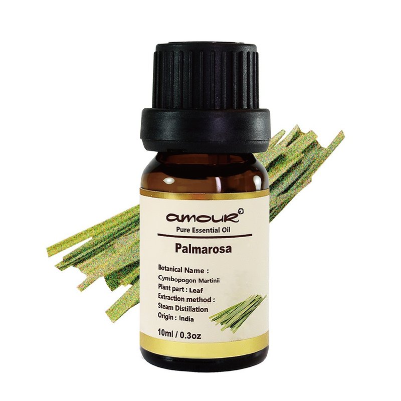 【アムールミラクル】パルマローザ エッセンシャルオイル 10ml 天然オーガニック ピュアエッセンシャルオイル オーガニック - アロマ・線香 - エッセンシャルオイル グリーン