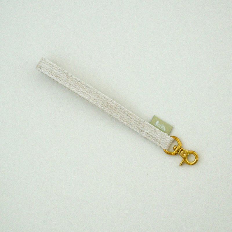 Linen wrist strap/wrist rope - อื่นๆ - ผ้าฝ้าย/ผ้าลินิน สีกากี