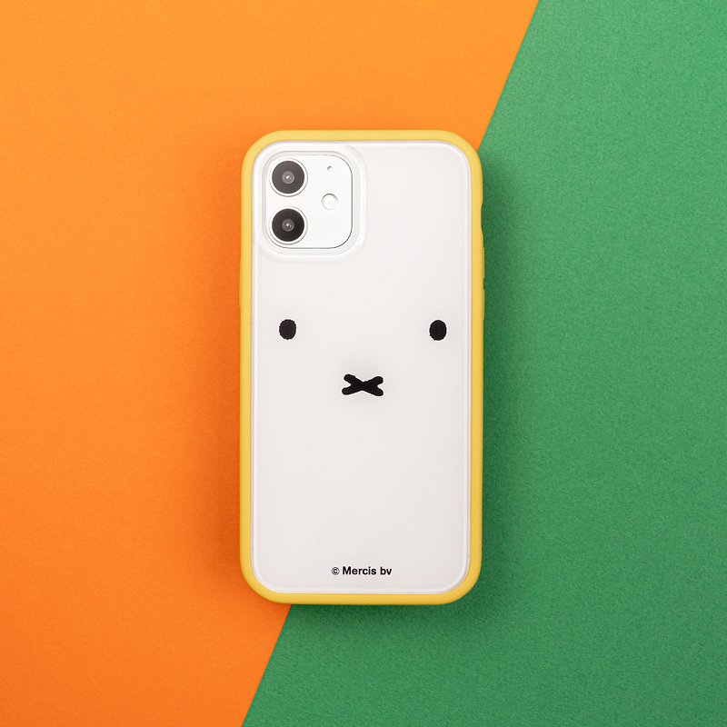 獨家-Pinkoi x Miffy  Mod NX邊框背蓋兩用手機殼-靠近Miffy