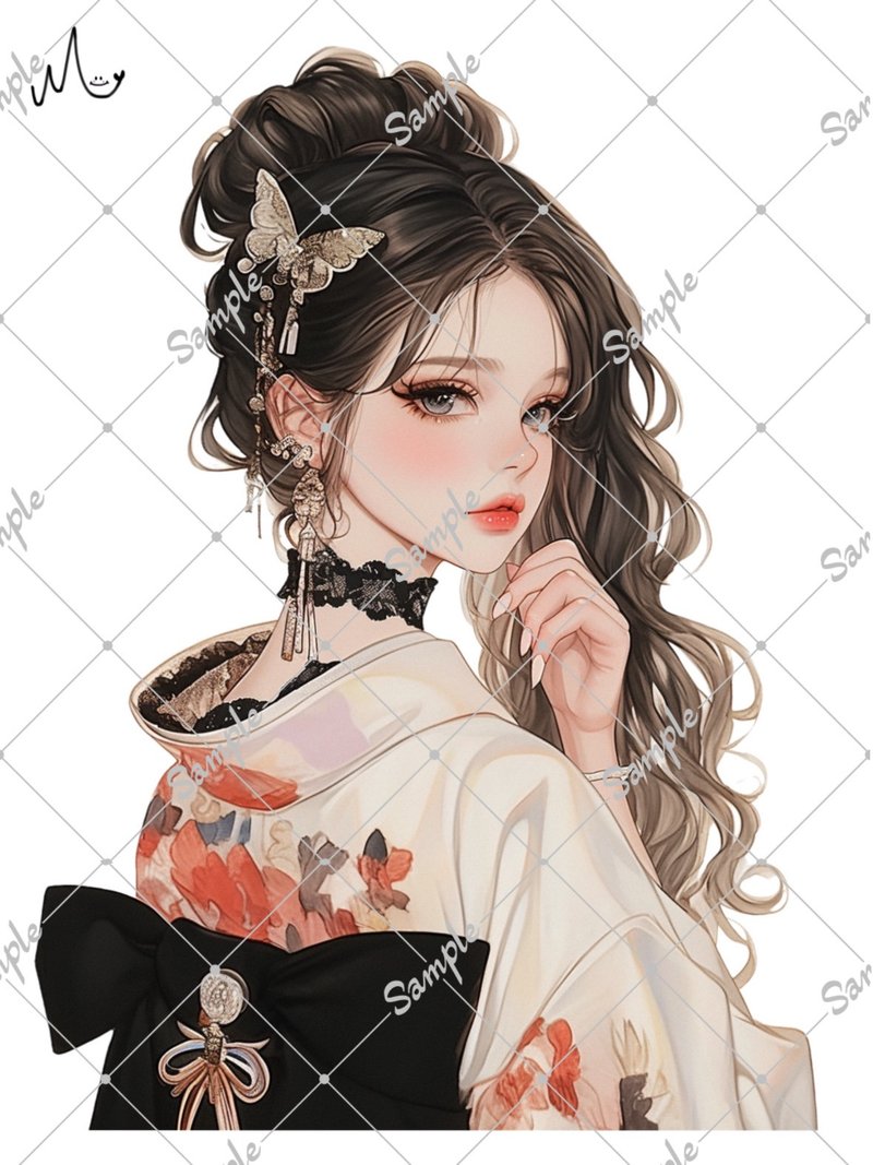 オリジナル人物ステッカー - 貼紙 - 紙 