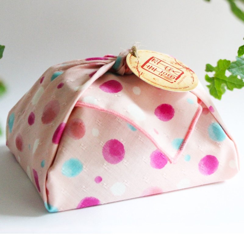 自然の味_平和な幸福の布のギフトボックス - ハンドソープ - 寄せ植え・花 ピンク