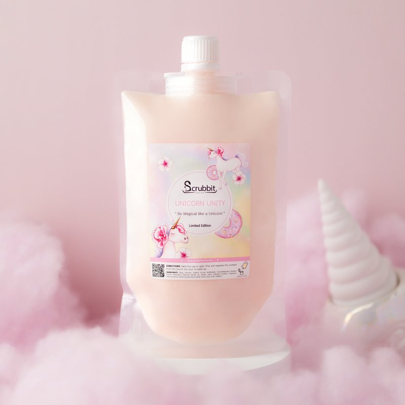 สบู่สครับ วิปนุ่มอาบน้ำ Scrubbit : Unicorn Unity กลิ่นยูนิคอร์น หอมหวาน สายไหม - ครีมอาบน้ำ - น้ำมันหอม 