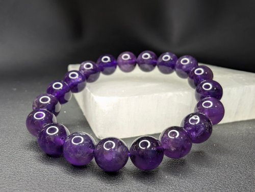 Double W 天然水晶創作館 烏拉圭 10mm 紫水晶 Amethyst 手串 手鍊 天然水晶 水晶手鍊