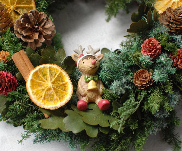 Workshop(s)】Everlasting cedar Christmas wreath experience course - Shop  mellowartstudio Plants u0026 Floral Arrangement - Pinkoi