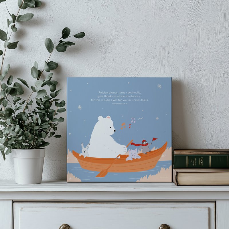 NEW 無框畫-旅行的目的是沿途的風景 30 x 30 - 畫框/相架  - 棉．麻 