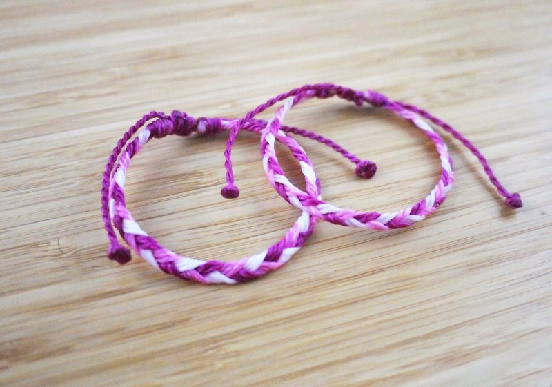 [Waltz] Silk Wax thread double purchase couple model - Bracelets - Other Materials Multicolor