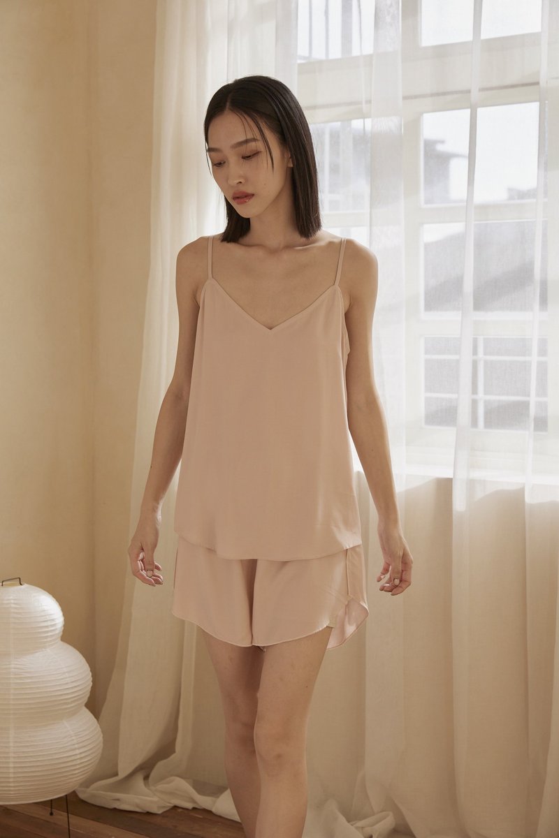 [Brand Original] Rayon Soft Home Shorts Set Pink Skin - Loungewear & Sleepwear - Other Man-Made Fibers 