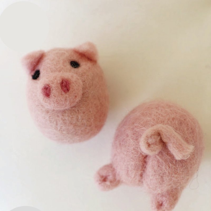 Piggy series | Nepal handmade wool felt shape magnet - Items for Display - Wool Multicolor