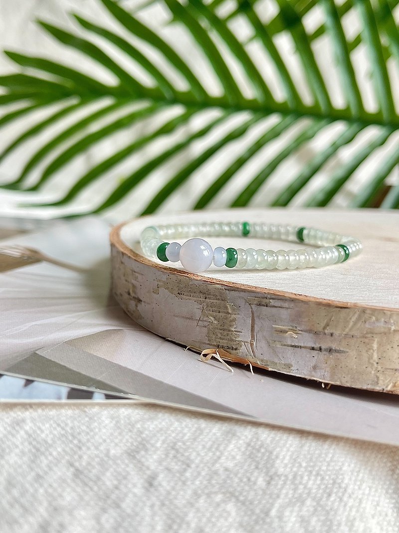 Lavender Abacus Bead Bracelet | Natural Burmese Jadeite - Bracelets - Jade Gold