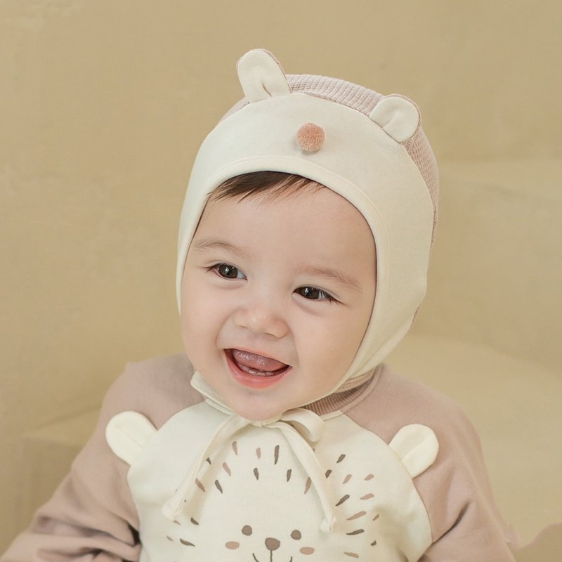 Happy Prince Korea made Erzo small animal two-color cotton baby hat - หมวกเด็ก - ผ้าฝ้าย/ผ้าลินิน 