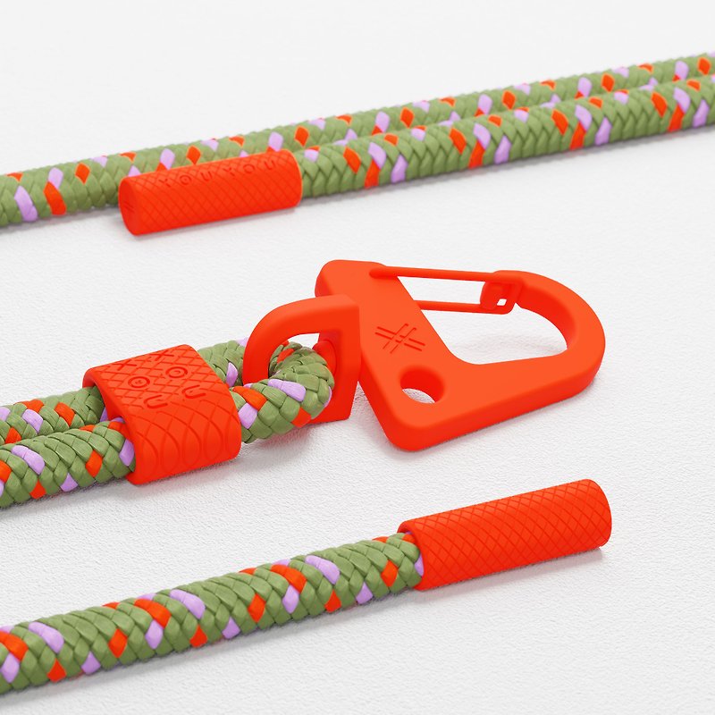 XOUXOU Phone Carabiner Rope - Orange Camouflage - อุปกรณ์เสริมอื่น ๆ - ไนลอน หลากหลายสี