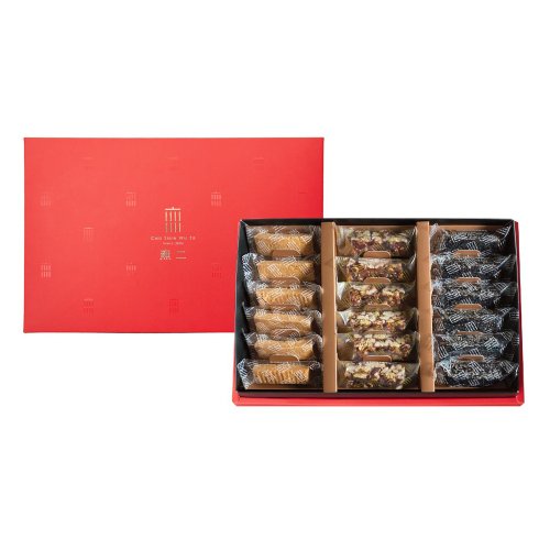 無二 【無二】點心三部曲禮盒 (紅) 210g