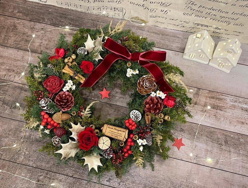 | Little Dreamland Flower Arrangement| Praise of red. Everlasting Cedar Christmas Wreath Large Christmas Wreath - Dried Flowers & Bouquets - Plants & Flowers White