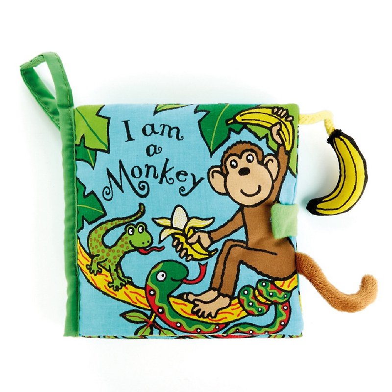 Jellycat I am a Monkey 布書 - 寶寶/兒童玩具/玩偶 - 其他材質 綠色
