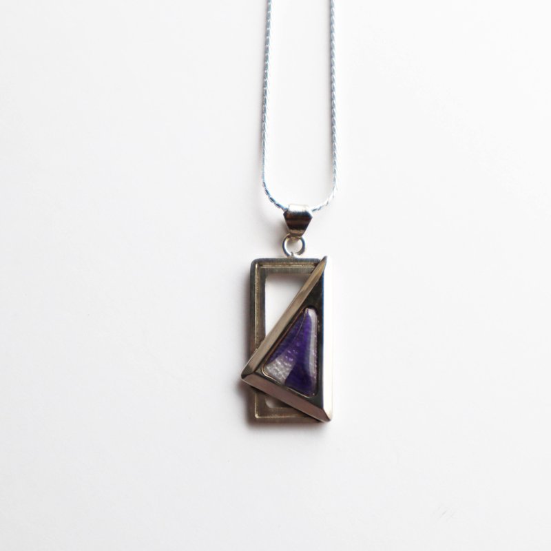 スペース 【Amethyst】七宝焼のペンダント 純銀胎有線七宝 - 項鍊 - 其他材質 紫色
