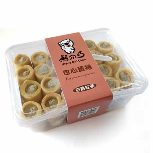 臺中伴手禮 熊介巧手工餅乾包心蛋捲 伯爵紅茶包餡蛋捲 實心蛋捲 包心蛋捲滿餡蛋捲幸福蛋捲滋味中秋禮