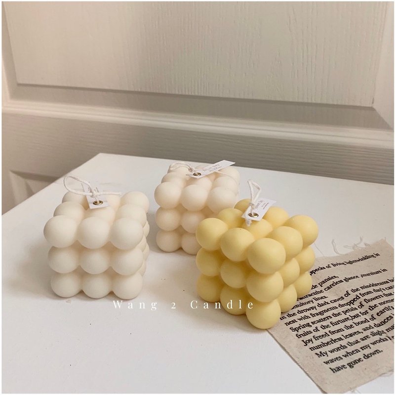 QQ Dayuan Beads Scented Candle Soy Candle Scent can be selected - เทียน/เชิงเทียน - ขี้ผึ้ง 