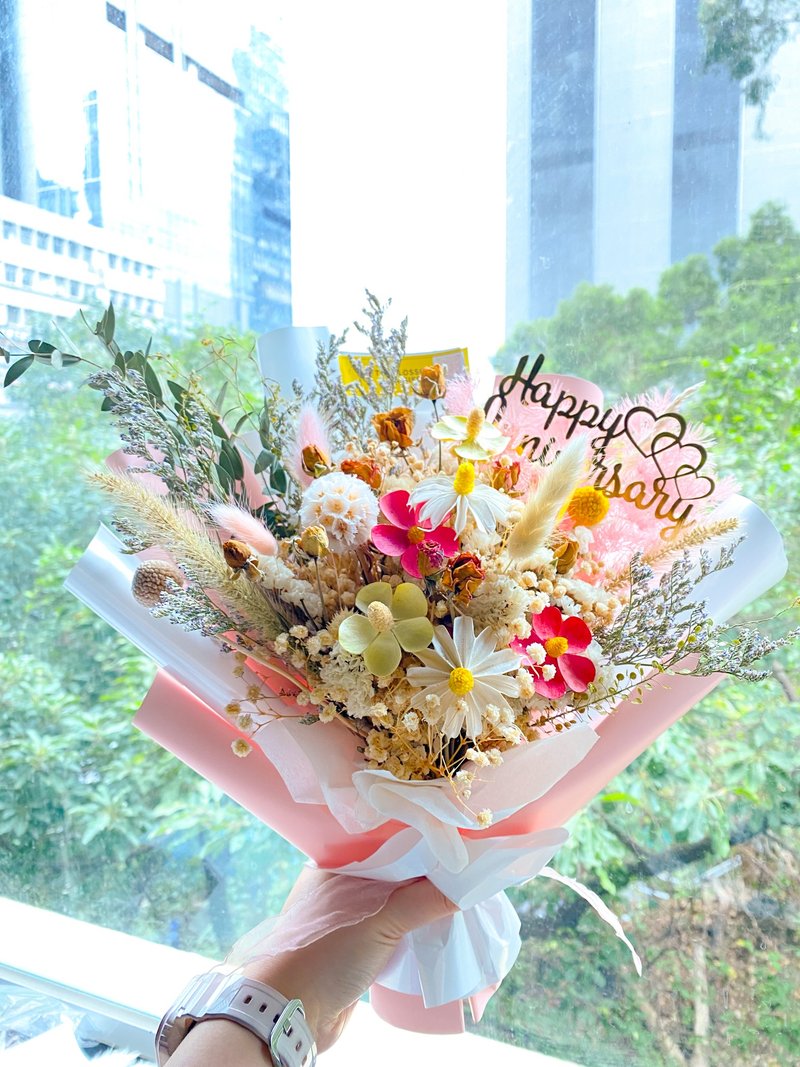 3 color small flower bouquet - Dried Flowers & Bouquets - Plants & Flowers Yellow