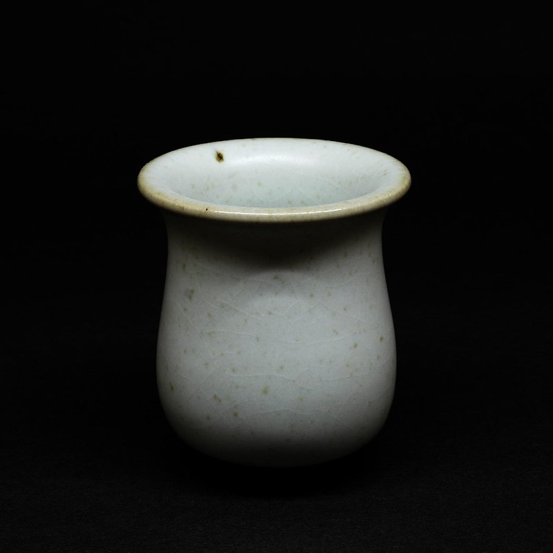 Green glaze cup. Scent of incense. Sake glass - Teapots & Teacups - Pottery 