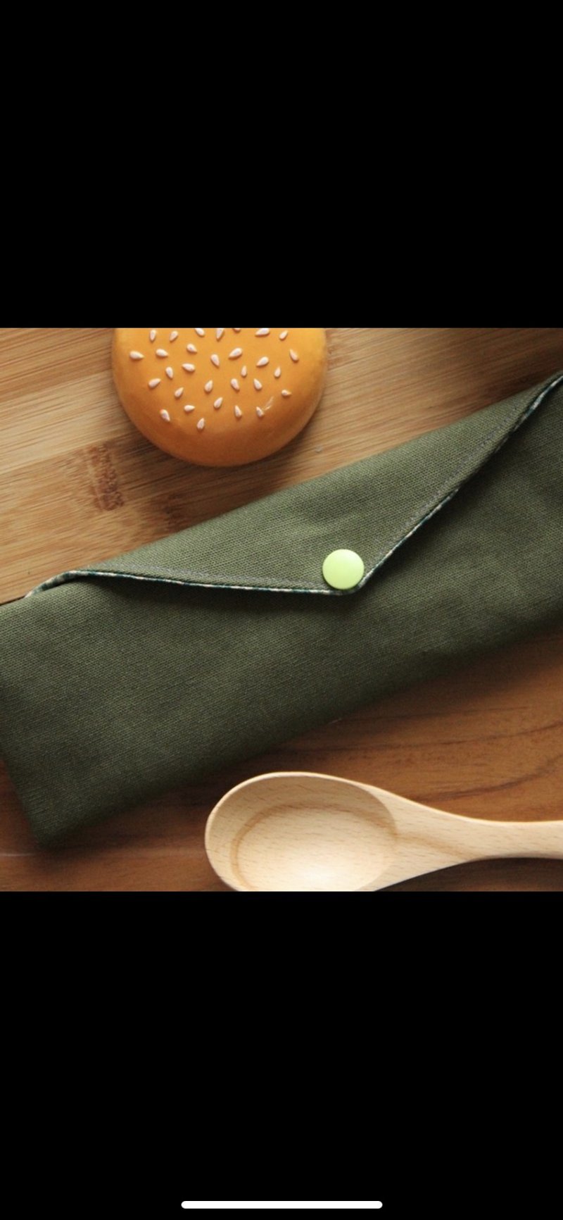 客製化服務 文青風環保筷袋 25*7cm - 居家收納/收納盒/儲物盒 - 棉．麻 紅色