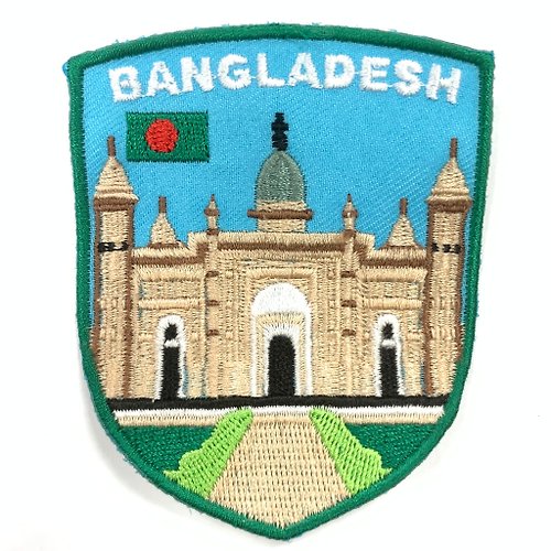 A-ONE 孟加拉 拉爾巴格堡 刺繡貼布 電繡貼 背膠補丁 刺繡士氣章 貼章