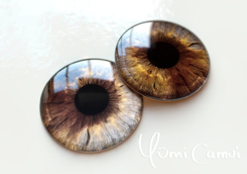 Highest quality glass eye chips for Blythe 14mm - Other - Glass 