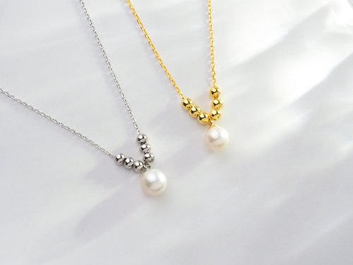 磨樣 Mode Yang 專業翡翠手鐲 光點 | 天然淡水珍珠 / Pearl / 金銀鍊 / 單件款 | 天然珍珠項鍊