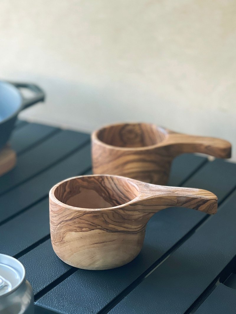 手工橄欖木原木杯Kuksa | 露營野餐Bushcraft - 露營用品 - 木頭 