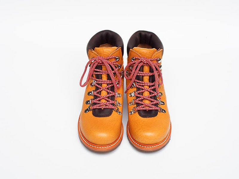 【Mountain girls】ASBEN Hiking Boots made with waterproof leather  YELLOW - Women's Casual Shoes - Genuine Leather Yellow