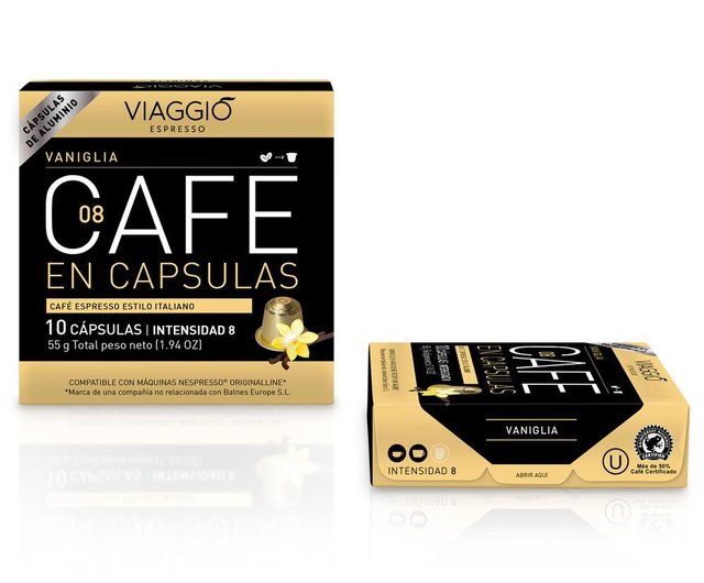 Nespresso OriginalLine, Vaniglia - 50 cápsulas de café expreso