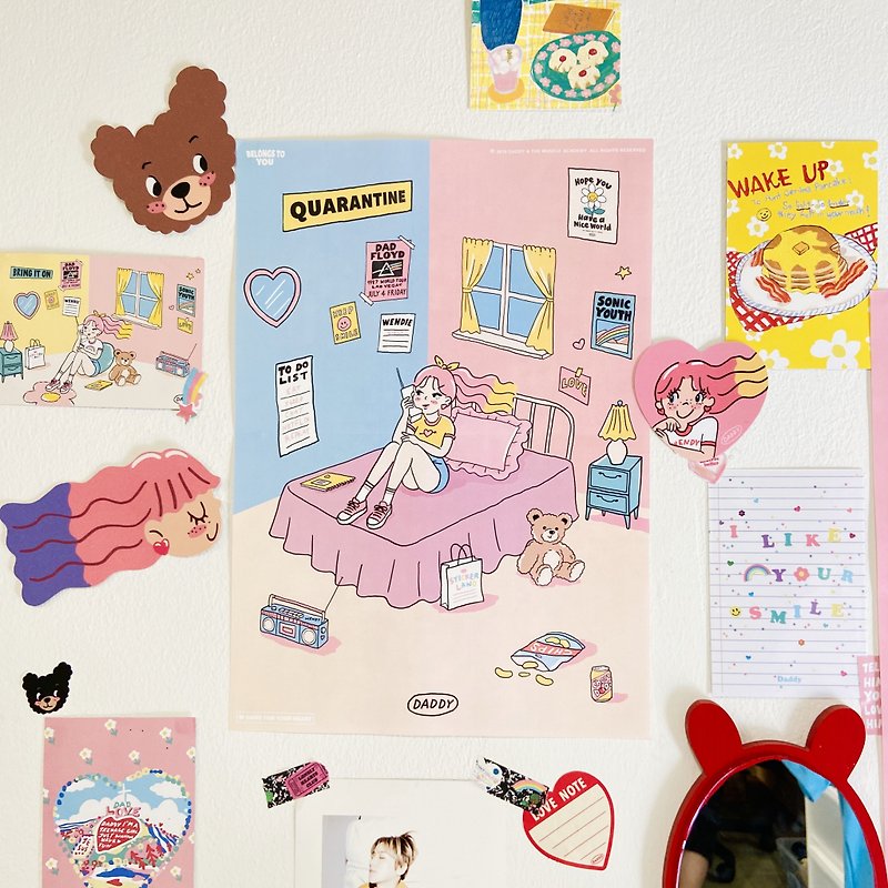 Wendy Room Poster (A3) - Posters - Paper Multicolor