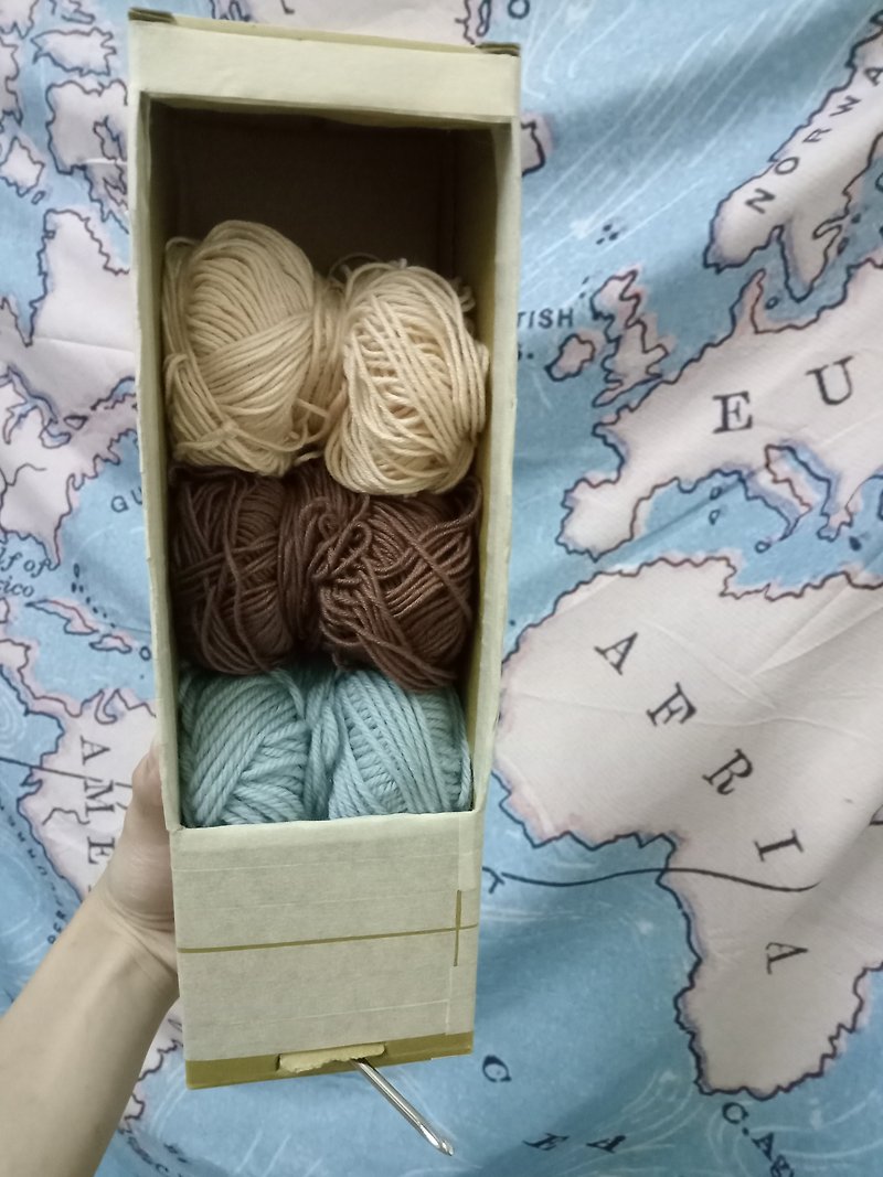 DIY knitted fabric BOX eco-friendly storage cabinet comes with crochet hook - กล่องเก็บของ - วัสดุอื่นๆ 