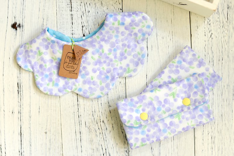 SJIJA HandMade BaBy GIFT SET - 限量日本布款手作嬰兒賀禮套裝 - 滿月禮物 - 棉．麻 紫色