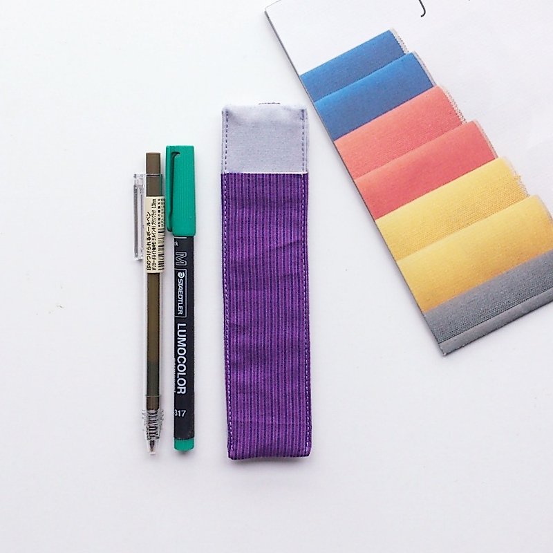 Journal Pen Holder (Plain Romantic Purple) - สมุดบันทึก/สมุดปฏิทิน - ผ้าฝ้าย/ผ้าลินิน สีม่วง