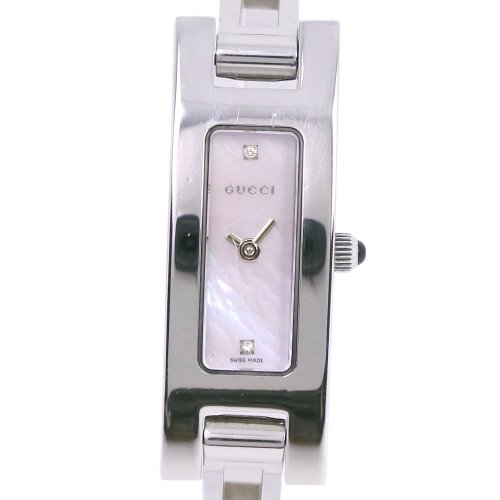 ☆極美品 3900L GUCCI グッチ 時計 2Pダイヤ ピンクシェル 日本直送】グッチ GUCCI 2Pダイヤ 腕時計 3900L SS クオーツ