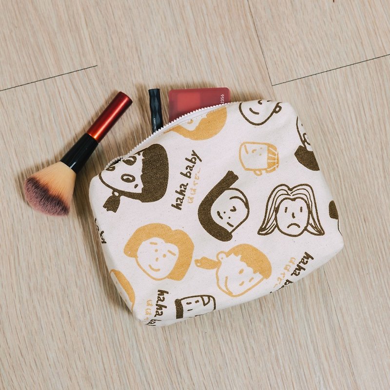 【hahababy】My own cosmetic bag - Toiletry Bags & Pouches - Cotton & Hemp Pink