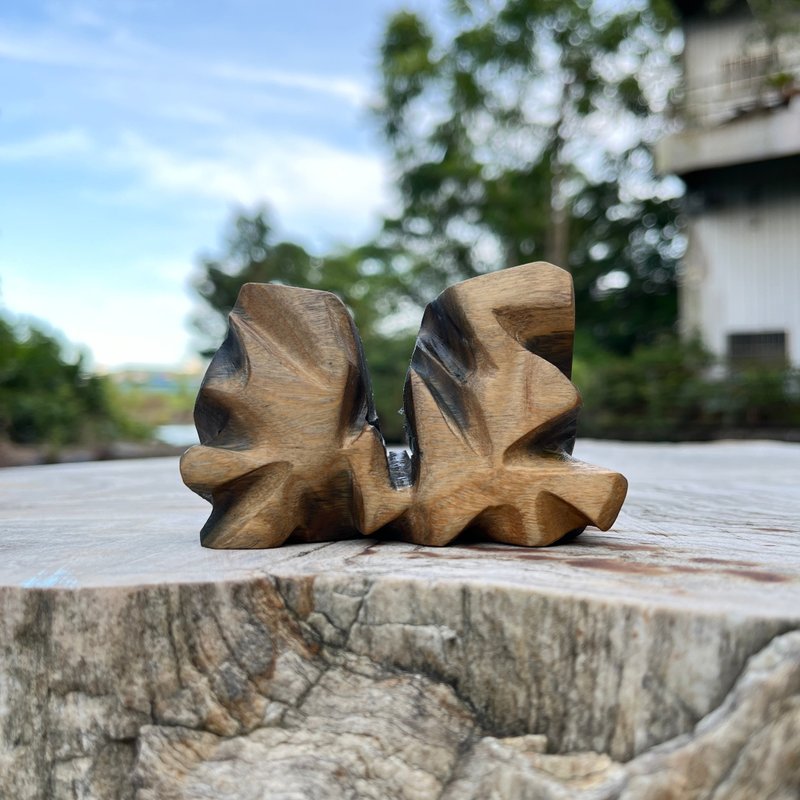 心山系列　道迸　山形擺件　綠檀擺件　家飾擺件　雕刻件 - 擺飾/家飾品 - 木頭 綠色