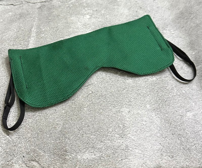 Sienna Silk Lined Sleep Mousse Eye Mask - Eye Masks - Cotton & Hemp Green