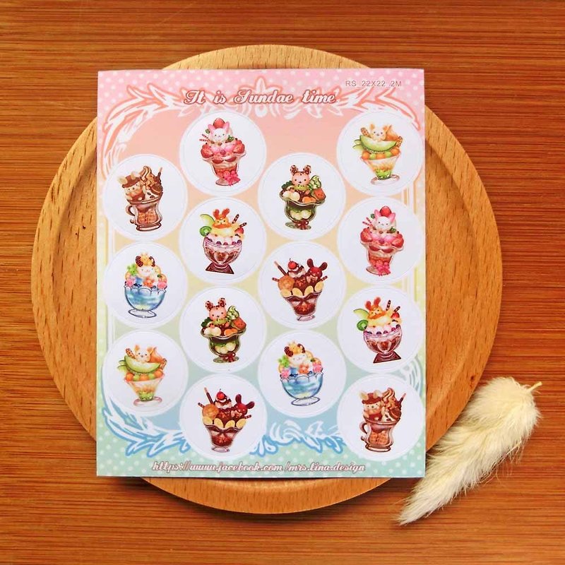 Stickers-Subdae Bunny - Stickers - Paper Multicolor