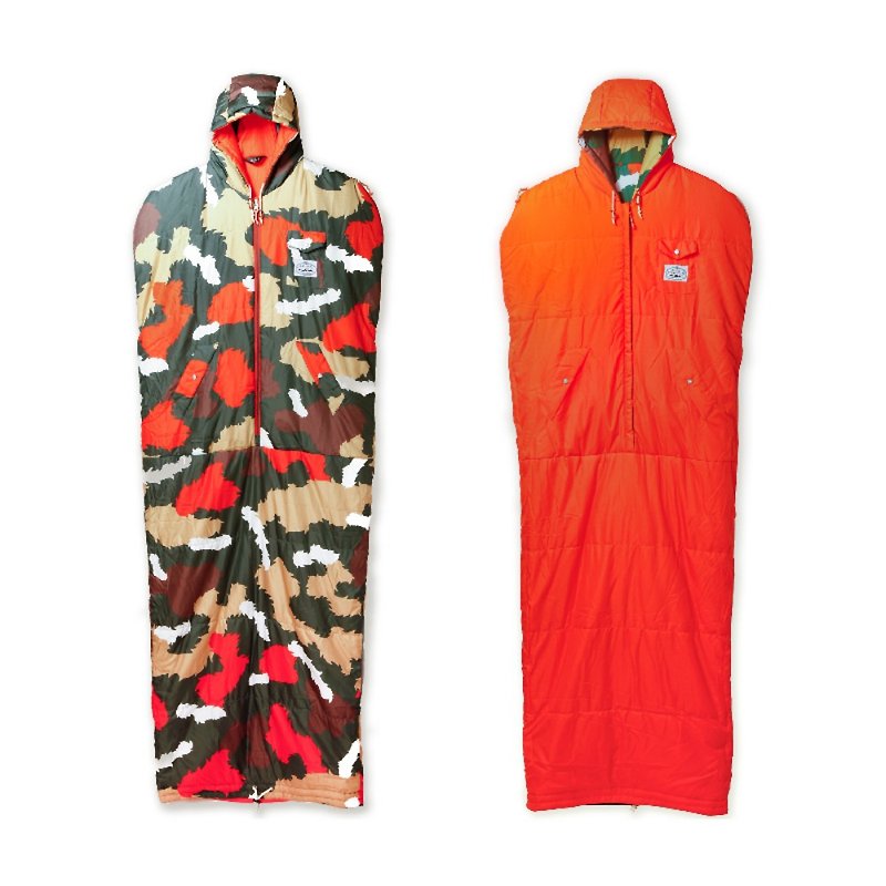 POLER THE NAPSACK Reversible human-shaped sleeping bag / Maple leaf camouflage / Limited product - Camping Gear & Picnic Sets - Other Materials Multicolor