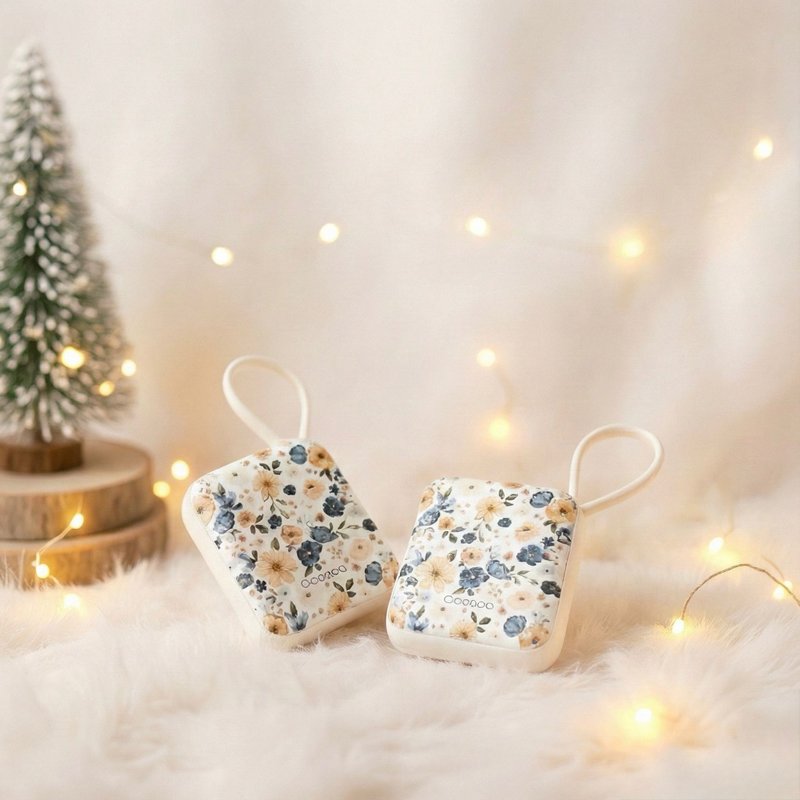 超迷你速熱暖手寶│Ocoopa UT5 Nano│長續航暖蛋-白花款 - 其他 - 其他金屬 