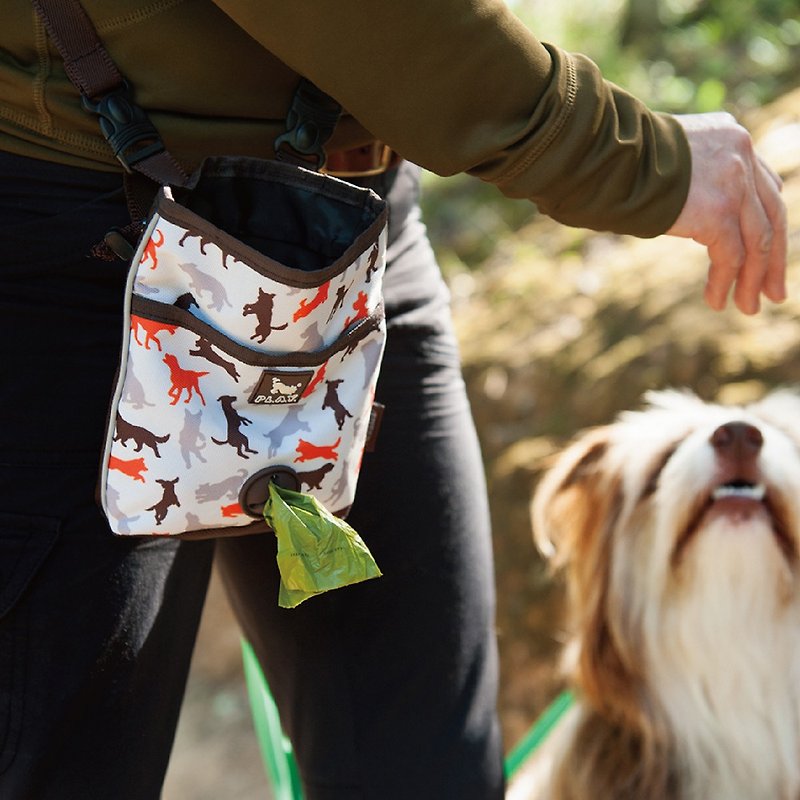 露營野趣 多功能寵物訓練袋 飼料包 (2色) - 寵物袋/外出包 - 防水材質 