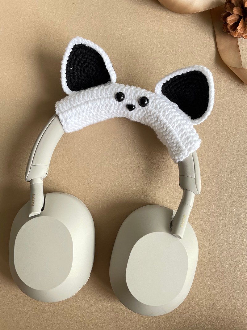 Cute Crochet AirPods Max Case Sony XM5 Protector Headphone Wrapper - หูฟัง - วัสดุอื่นๆ 