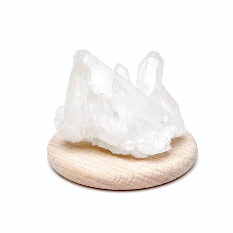 不泯。原礦 能量 擺件 療癒 消磁 I 白晶簇 白水晶 I - 擺飾/家飾品 - 水晶 白色