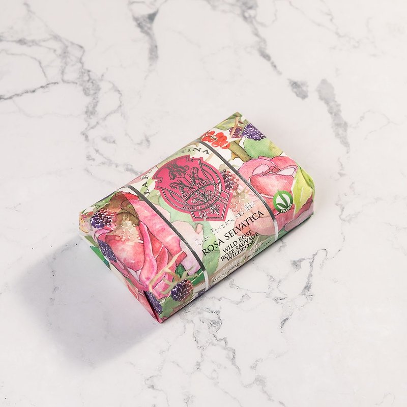 【Fast Shipping】Italian Handmade Fragrance Soap 200g-Wild Rose - Soap - Other Materials Pink