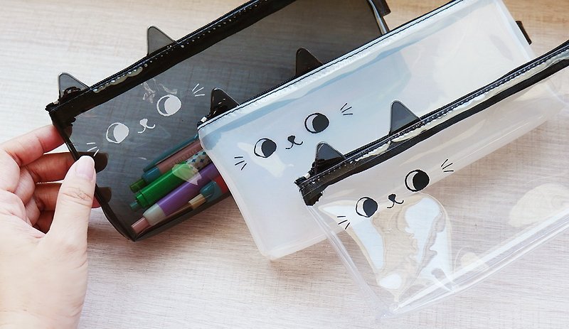 O-CAT－猫が筆箱を一目で透けて見える - ペンケース・筆箱 - プラスチック 