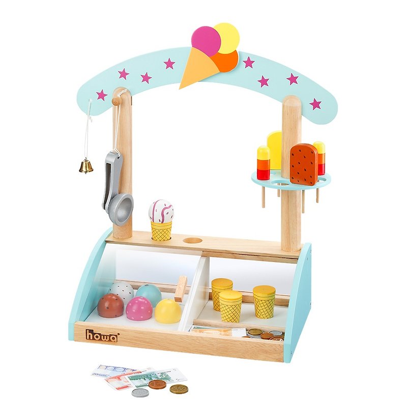 夏日甜滋滋。木製冰淇淋玩具店舖 - 寶寶/兒童玩具/玩偶 - 木頭 
