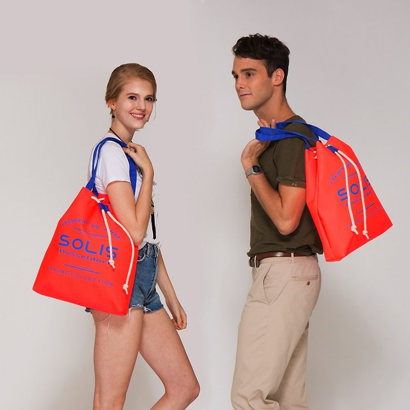 SOLIS Color Palette Series | Tote Bag | Neon Orange - Messenger Bags & Sling Bags - Polyester Red