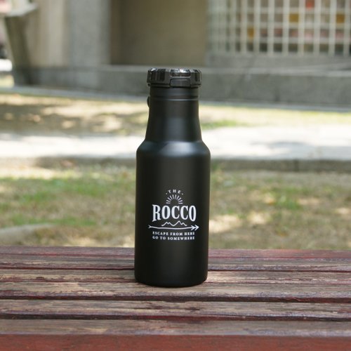 4U4U 【DESTINO STYLE】日本ROCCO 彈蓋隨身保溫/保冷水瓶500ml